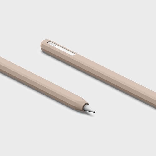 UPPERCASE Designs NimbleSleeve Premium Silicone Case Holder Protective Cover Sleeve Compatible with iPad Apple Pencil Pro and 2nd Generation Only (Beige) thumbnail 4