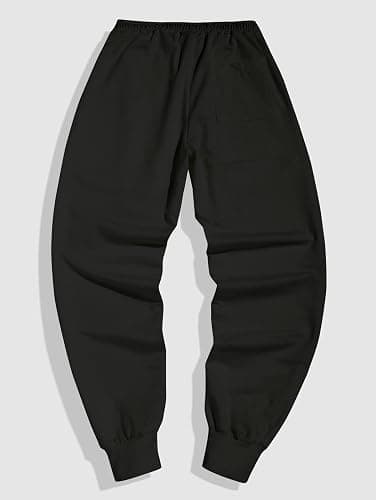 ZAFUL Cuffed Sweatpants for Men Casual Graphic Drawstring Printed Sweat Pants Stretch Loose Joggers thumbnail 6