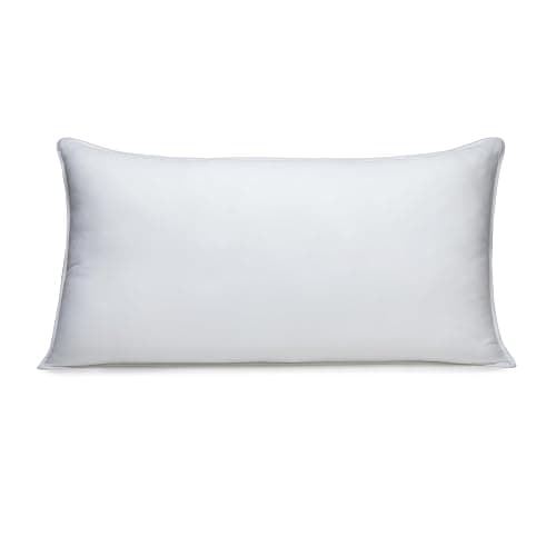 Amazon Basics Down Alternative Bed Pillows, Medium Density For Back and Side Sleepers, King, 2-Pack, White, 36 in L x 20 in W thumbnail 3