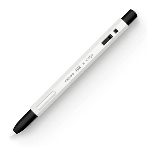 elago x MONAMI Compatible with Apple Pencil Pro Case & Apple Pencil 2nd Generation Case, Compatible with Magnetic Charging, Double Tap, Squeeze (Must Read Installation Instructions) [Black White] - Image 1