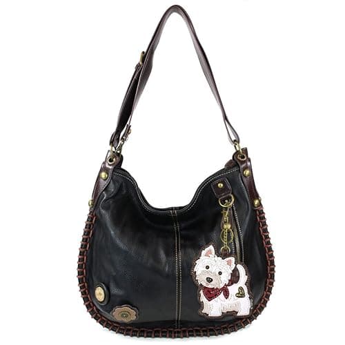 CHALA Handbags Charming Crossbody or Shoulder Convertible Large Chala Purse - BLACK - Image 1