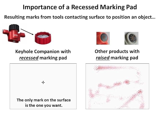 Keyhole Companion Marking Tool Set – Accurately Mark Keyhole Slot Fastener Locations without Measuring, Templates, or Creating Unwanted Wall Marks – for Keyhole Slots and Hangers thumbnail 5
