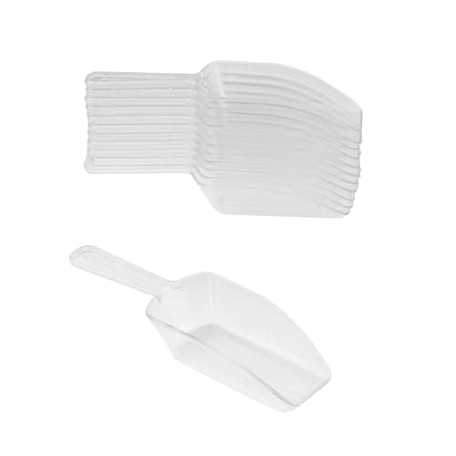 Super Z Outlet 5.5" Mini Acrylic Plastic Kitchen Scoops for Weddings, Candy Dessert Buffet, Ice Cream, Protein Powders, Coffee, Tea (Clear) thumbnail 7