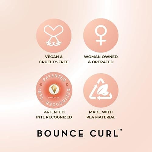 Bounce Curl Volume EdgeLift Brush, 5-in-1 Tool for Volumized, Defined Curls, Waves & Coils - Peach thumbnail 7