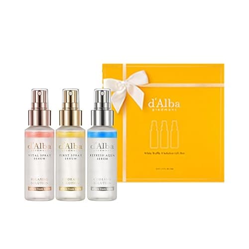 d'Alba Official White Truffle Spray Serum, 3 Solutions, Mother's Day, Gift Set (1.76 fl oz (52 ml) x 3ea), Vegan Skin Care, Glow Serum for Radiant Skin, All In One Mist, Korean Skin Care - Image 1