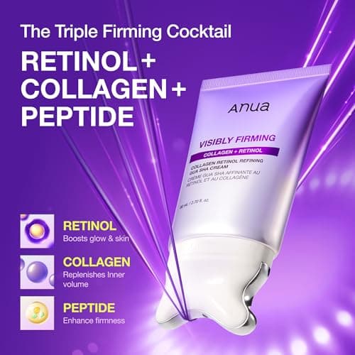 ANUA Collagen Retinol Refining Gua Sha Cream, Neck Cream For Lifting & Firming, Jawline to Décolleté, Daily Moisturizer, Fine Line Care, Neck Massager, Korean Skin Care, 2.7fl.oz thumbnail 2