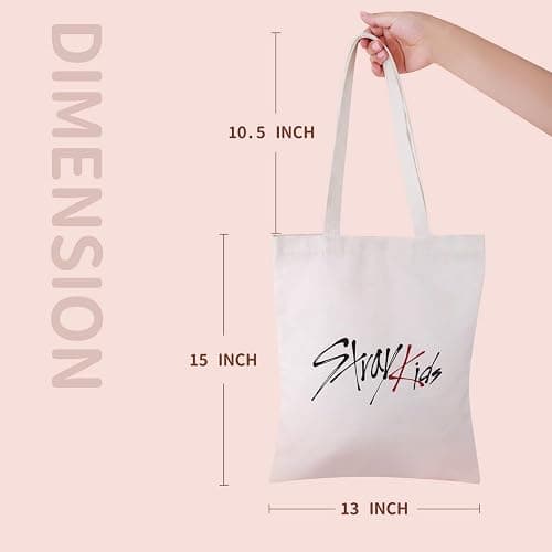 Yanmzmin Stray Canvas Tote Bag Skz Canvas Shoulder Bag Merch for Stay Fans Gifts Grocery Bags thumbnail 5