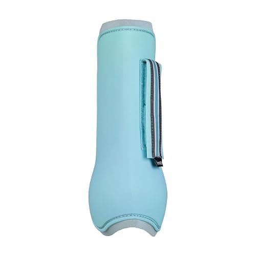 HORZE Adepto Open Front Tendon Boots | Durable Shell with Neoprene Lining - Canal Blue - Horse thumbnail 7