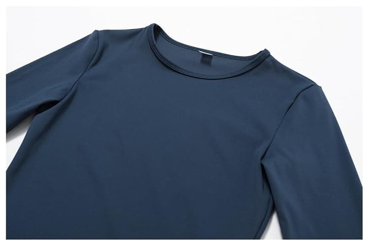 Long Sleeve Crop Tops for Women Workout Seamless Yoga Shirt Slim Fit Athletic Sports Gym Running Shirts thumbnail 5