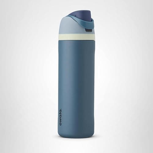 Owala FreeSip Insulated Stainless Steel Water Bottle with Straw, BPA-Free Sports Water Bottle, Great for Travel, 24 Oz, Denim thumbnail 8