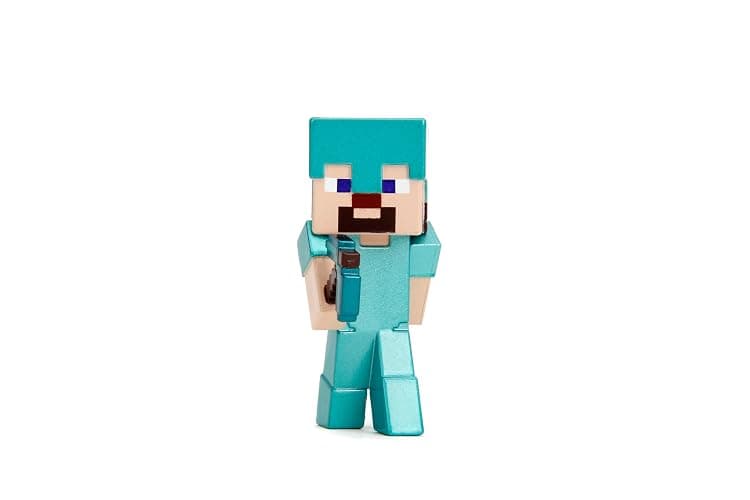 Jada Minecraft 2.5" MetalFigs 4-Pack - Includes Steve in Diamond Armor, Alex in Leather Armor, Enderman & Creeper thumbnail 6