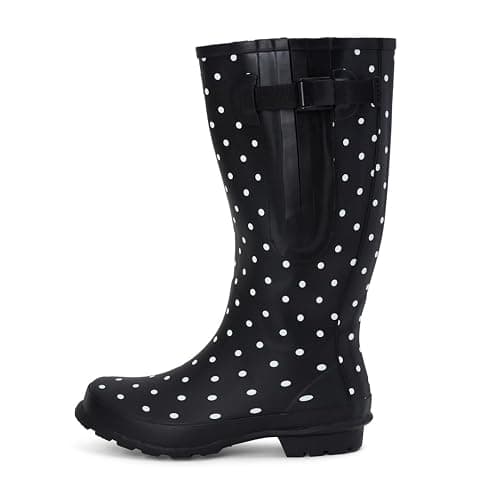 Jileon Wide Calf Rain Boots for Women - up to 19 inch Calf - Standard Foot & Ankle Width - Durable Rubber thumbnail 6