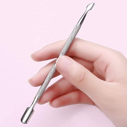 10Pcs Cuticle Pusher Remover and Cutter, Creatiee Double Ended Stainless Steel Cuticle Cleaner Nail Gel Polish Removal, Manicure Pedicure Nail Tools for Fingernails Toenails - Professional & Durable thumbnail 6
