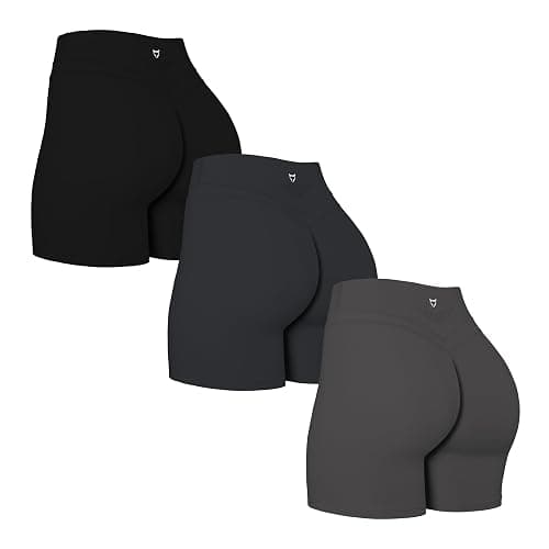 TomTiger Yoga Shorts for Women Tummy Control High Waist Biker Shorts Exercise Workout Butt Lifting Tights Women's Short Pants - Image 1