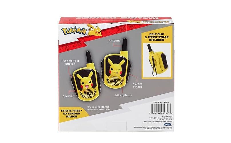 eKids Pokemon Walkie Talkies for Kids, Indoor and Outdoor Toys, Designed for Fans of Pokemon Toys | Static Free, Indoor and Outdoor Toys thumbnail 7