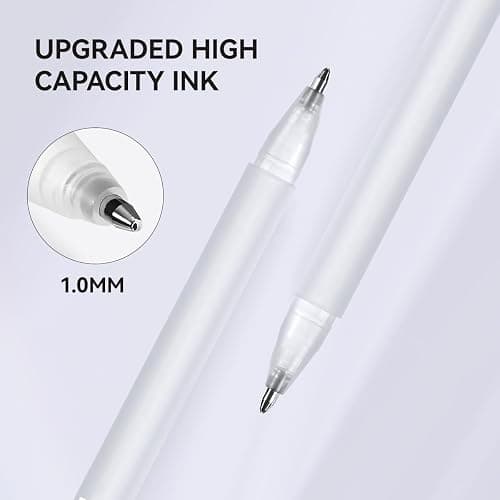 Arrtx White Gel Pen set, 1mm Gelly Roll Gel Ink Pen for Black Paper,Sketching,Drawing, Sketching, Writing, adult coloring books,Illustration, Taking Notes,White Ink Pen Highlight Fine liner (3 pack) thumbnail 7