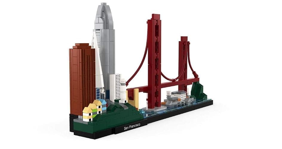 LEGO Architecture Skyline Collection 21043 San Francisco Building Kit Includes Alcatraz Model, Golden Gate Bridge and Other San Francisco Architectural Landmarks (565 Pieces) thumbnail 4