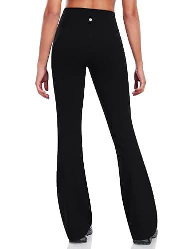 HeyNuts Harmony Flare Leggings 29"/30.5"/32.5"/34.5", High Waisted Tummy Control Wide Leg Bootcut Yoga Pants Lounge Soft thumbnail 4