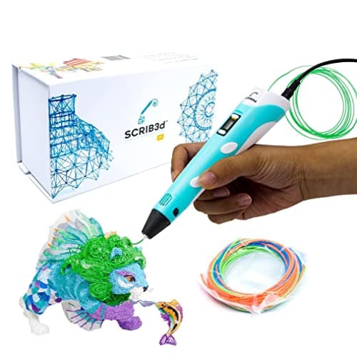 SCRIB3D P1 3D Printing Pen with 3 Starter Colors and PLA Refill Pack with 20 Assorted Colors thumbnail 2
