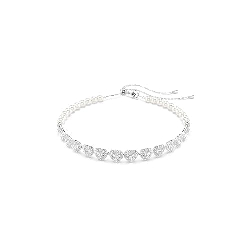 Swarovski Ariana Grande Collection, Clear Crystal & Pearls, Rhodium Finish, Necklaces, Earrings and Bracelets - Image 1