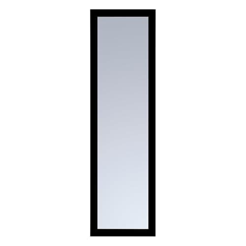Reflex Sales 129 x 37.5 cm, Overdoor Mirror, Full Length, for Bathroom/Bedroom/Wardrobe (Black) thumbnail 2