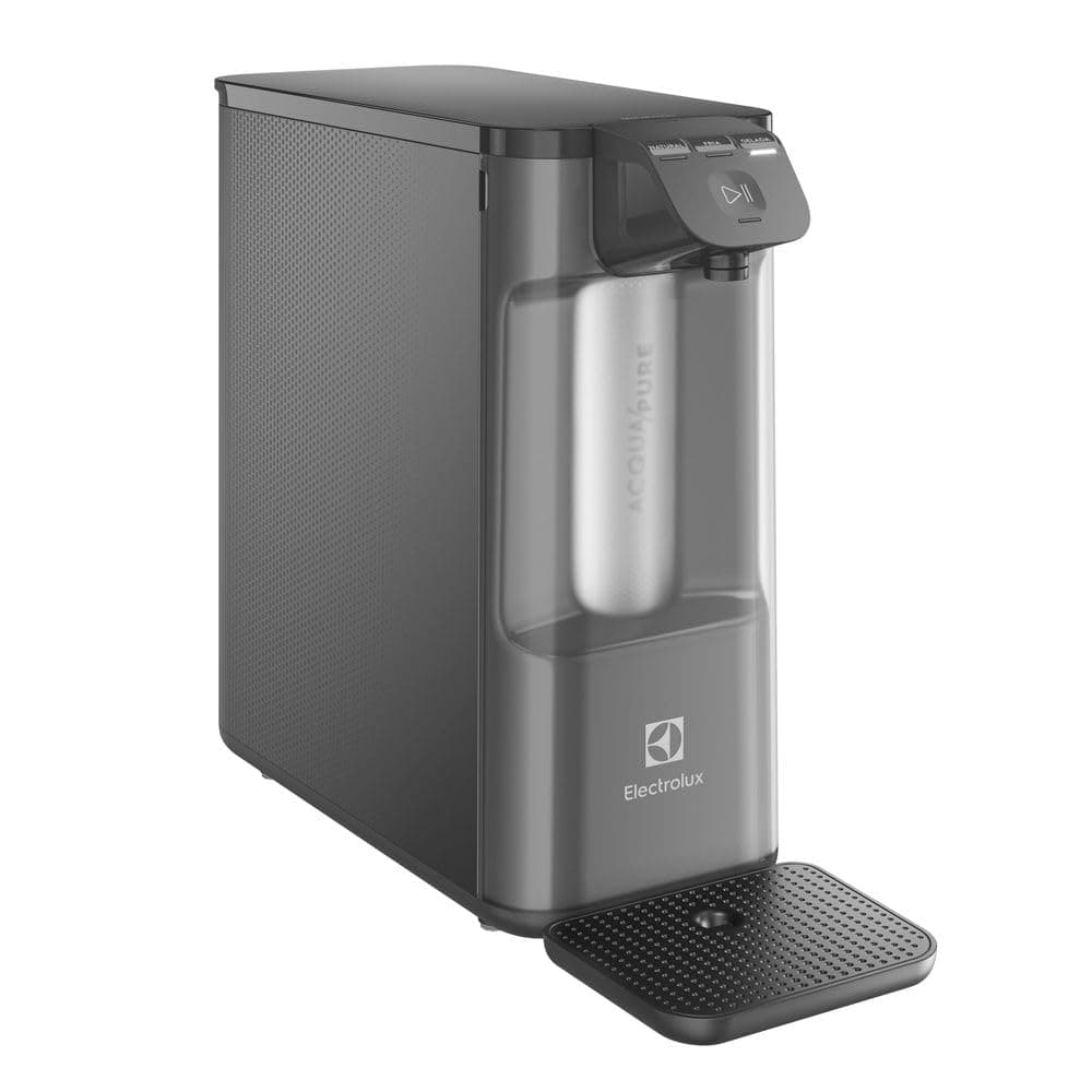 Purificador de Água Gelada Fria e Natural Elétrico Compacto Eletronico placa Electrolux Filtro refil 6 meses ou 3000l Painel Touch Bivolt Grafite PE12G - Image 1