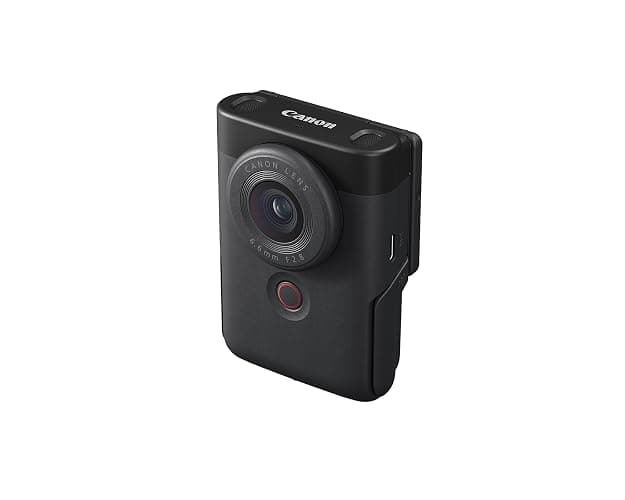 Canon PowerShot V10 Camera, Content Creator Compact Vlogging Camera, Fixed 19mm Wide-Angle Lens, 4K Video, Face Detection, Built-in Microphone, Live Streaming, Built-in Stand, Black thumbnail 8