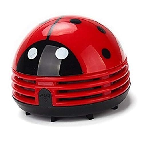 zswell Ladybug Cartoon Mini Vacuum Cleaner Dust Sweeper Cordless Corner Desktop Vacuum Cleaner Mini Cute Home Office - Image 1