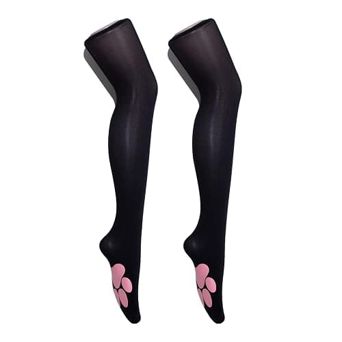 KRYTJACZ Cute Paw Thigh High Stockings Lolitas Over Knee Kitten Cosplay Costume Gifts Paw Pad Socks Thigh High thumbnail 8