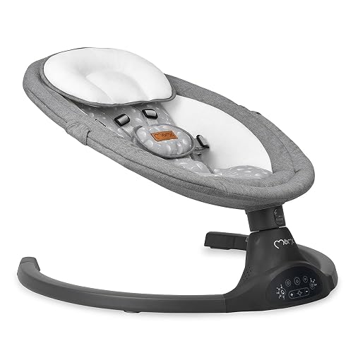 MoMi KENANI Transat balancelle jusqu’à 9 kg, pliable, télécommande et Bluetooth pour smartphone, alimentation piles et secteur, harnais de sécurité 5 points, pare-soleil, moustiquaire thumbnail 18
