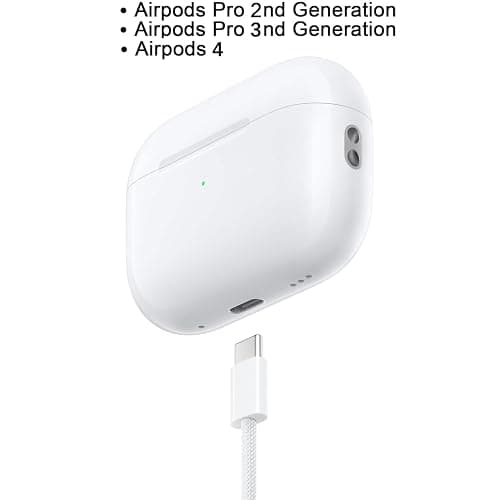 Airpods Pro 2nd/3rd Gen Charger, 20W USB-C Airpods 4 Charging Cord, USB C to usb c Woven Cable for NEW AirPod Pro 3 (2025), Max 2 Wireless Earbuds, iPhone 17/17E/16/16E/15 Charging Cord Power Adapter thumbnail 2