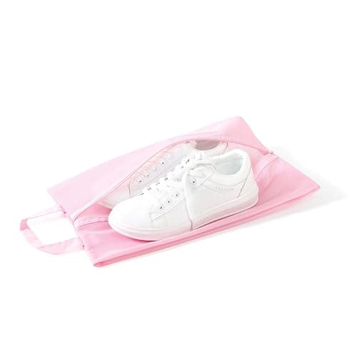 pack all Shoe Bag for Travel, Water-Resistant Shoe Pouch for Gym, Odor-Resistant Soccer Cleats Bag for Sport (Pink, 1-Pack) thumbnail 4