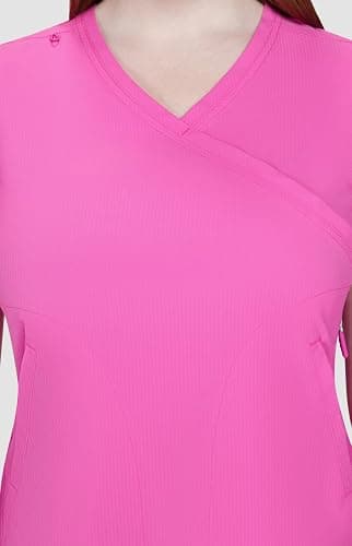 KOI Lite Philosophy Women's 3-Pocket Mock-Wrap Scrub Top thumbnail 3