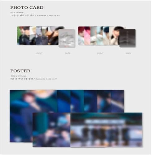 Kakao ONEUS - Blood Moon [Grey ver.] (6th Mini Album) 1 Album+CultureKorean Gift(Decorative Stickers,Photocards) thumbnail 4
