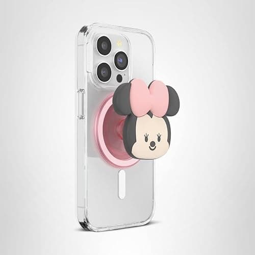 PopSockets Phone Grip for MagSafe with Kickstand, Magnetic Stand, Swappable Top, Secure Hold for iPhone MagSafe Cases, Phone & Tablet Grip, Cute PopSockets, Disney - Kawaii Minnie thumbnail 7