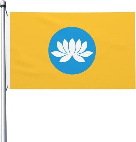 Khjnrv Kalmykia Flag Double Sided Outdoor Flag Home Garden Flag Decor Flag Yard Banner 3x5 Ft - Image 1