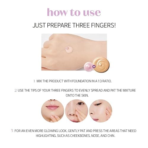 ETUDE Nymph Aura Volumer 24g (0.81Fl Oz) | Face Primer, Body Primer, Hydrating Radiant Cream, Restoring, Glow & Shiny Makeup Base, Smooth & Flawless Skin, Natural Finish, Kbeauty thumbnail 7