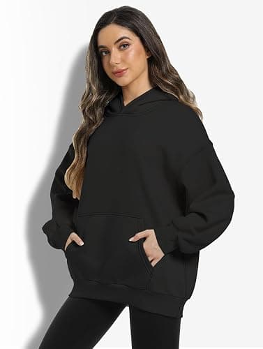 XFIFM 2 Pack Womens Oversized Hoodies Sweatshirts Fleece Hooded Pullover Tops Sweaters Casual Comfy Fall Fashion thumbnail 6
