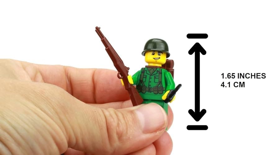 Battle Brick 1.6 Inches Tall US Army WW2 Rifleman Soldier Collectible Custom Minifigure | Printed in the USA | Genuine Military Minifig| Great Gift for Teen to Adult AFOL thumbnail 2
