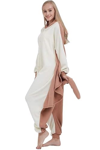 DarkCom Kids Animal Onesie,Women and Mens Cosplay Flying Squirrel Onesie Halloween Costume Christmas Pajamas Sleepwear thumbnail 7