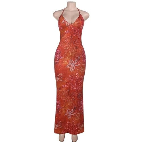 Missionary Sexy Printed Vacation Dress For Summer 2025, New Open Chest Suspender Women's Clothing(M) thumbnail 5