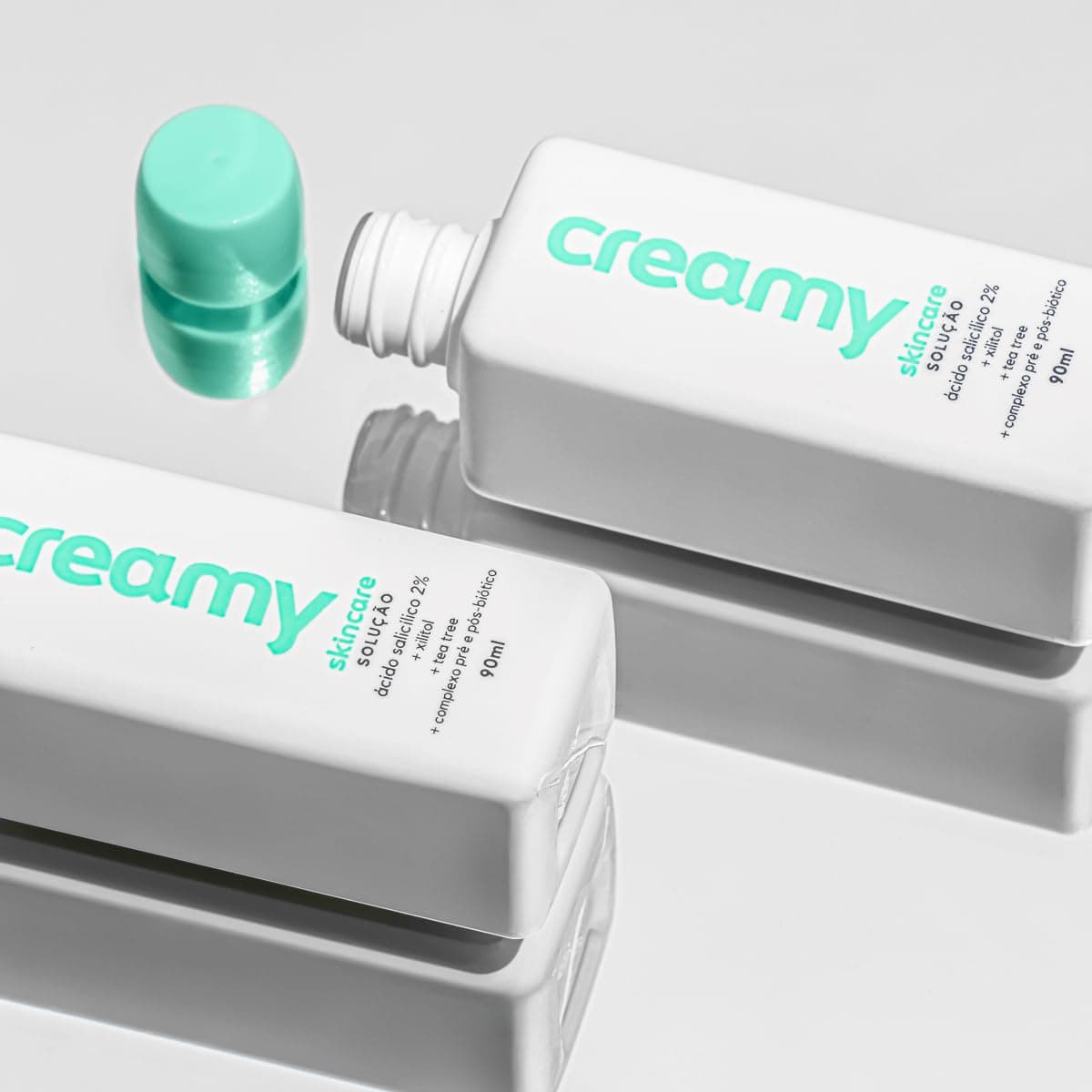 Creamy Skincare Ácido Salicílico 90ml | Ameniza Linhas Finas, Rápida Absorção, Diminui o Brilho Excessivo, Diminui os Cravos | Peles Mistas, Oleosas, Noturno e Diurno thumbnail 4