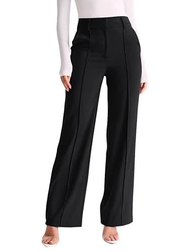NIMIN High Waisted Work Pants for Women Wide Leg Dressy Pants Business Casual Trousers 2025 Summer Slacks with Pockets thumbnail 6