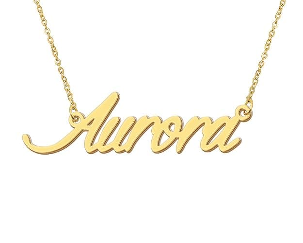 Aoloshow Personalized Name Necklace Custom Any Name Necklaces Jewelry for Womens New Mom Bridesmaid Gift - Image 1