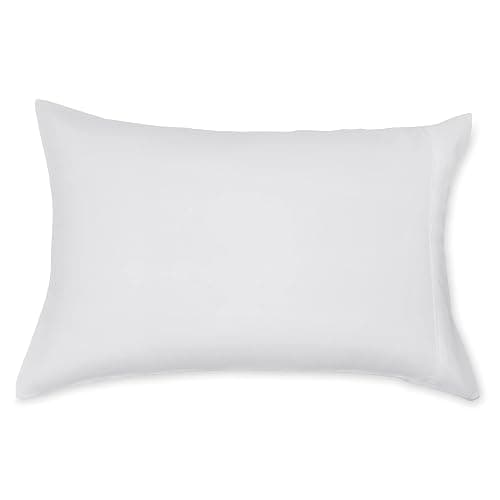 Amazon Basics Standard Pillow Cases Set of 2 - Lightweight, Super Soft Easy Care Microfiber, Bright White, 30" L x 20" W, Pillows Not Included thumbnail 5
