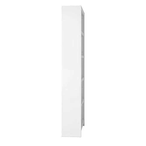 Prepac Moda 5-Tier Tall Wooden Bookcase, White Storage Cabinet, Display Cabinet, Bookshelf with Storage Shelves 31.75" W x 80" H x 12" D for Home Office, Living Room, Bedroom Organizer thumbnail 10