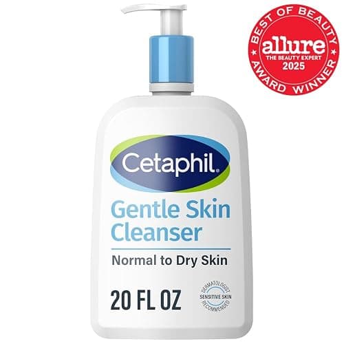 Cetaphil Face Wash, Hydrating Gentle Skin Cleanser for Dry to Normal Sensitive Skin, 20 oz, Fragrance Free, Soap Free and Non-Foaming thumbnail 2