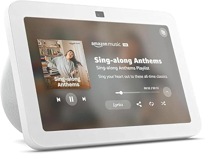 Amazon Echo Show 8, With Spatial Audio, Smart Home Hub, ideal for open living spaces, Designed for Alexa+, Glacier White - Image 1