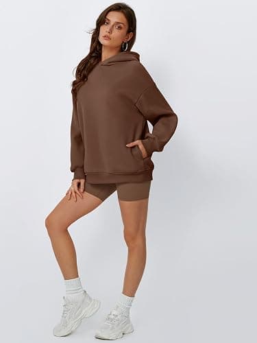 Trendy Queen Womens Oversized Hoodies Comfy Sweatshirts Fall Fashion 2025 Outfits Casual Tops Fleece Clothes with Pockets thumbnail 5