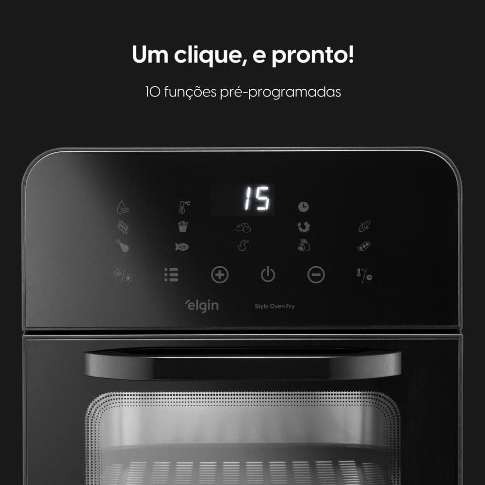 Fritadeira e Forno Elétrico Style Oven Fry 3 em 1 Elgin - 10 Litros, 220V thumbnail 4